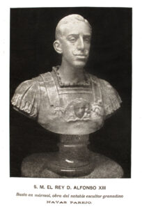 Busto de Alfonso XIII por el escultor Navas Parejo