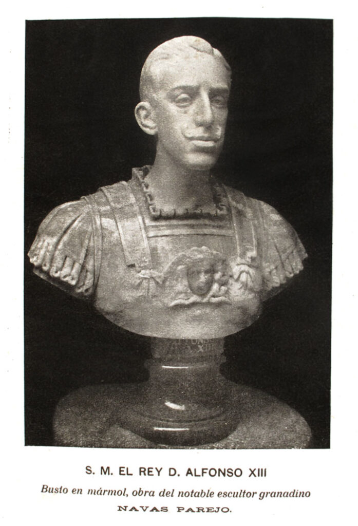 Busto de Alfonso XIII por el escultor Navas Parejo