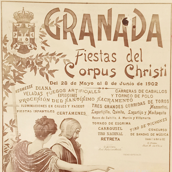 Cartel Corpus Christi Granada 1902